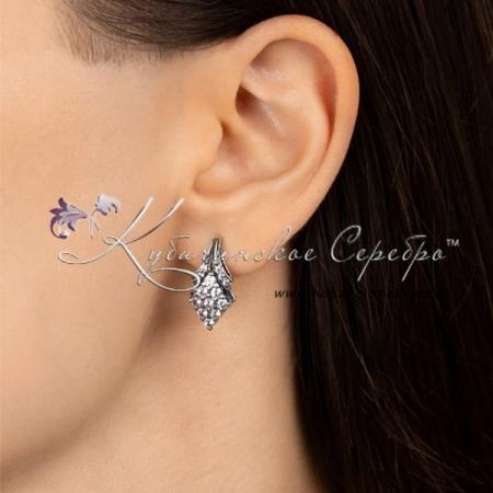 Серьги серебряные, коллекция VАмпир 