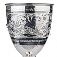 Серебряный бокал серия «Кубачи» 155 мл, арт №1803